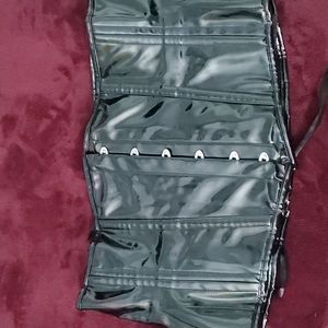 LONG BLACK PVC UNDERBUST WAIST TAMING CORSET